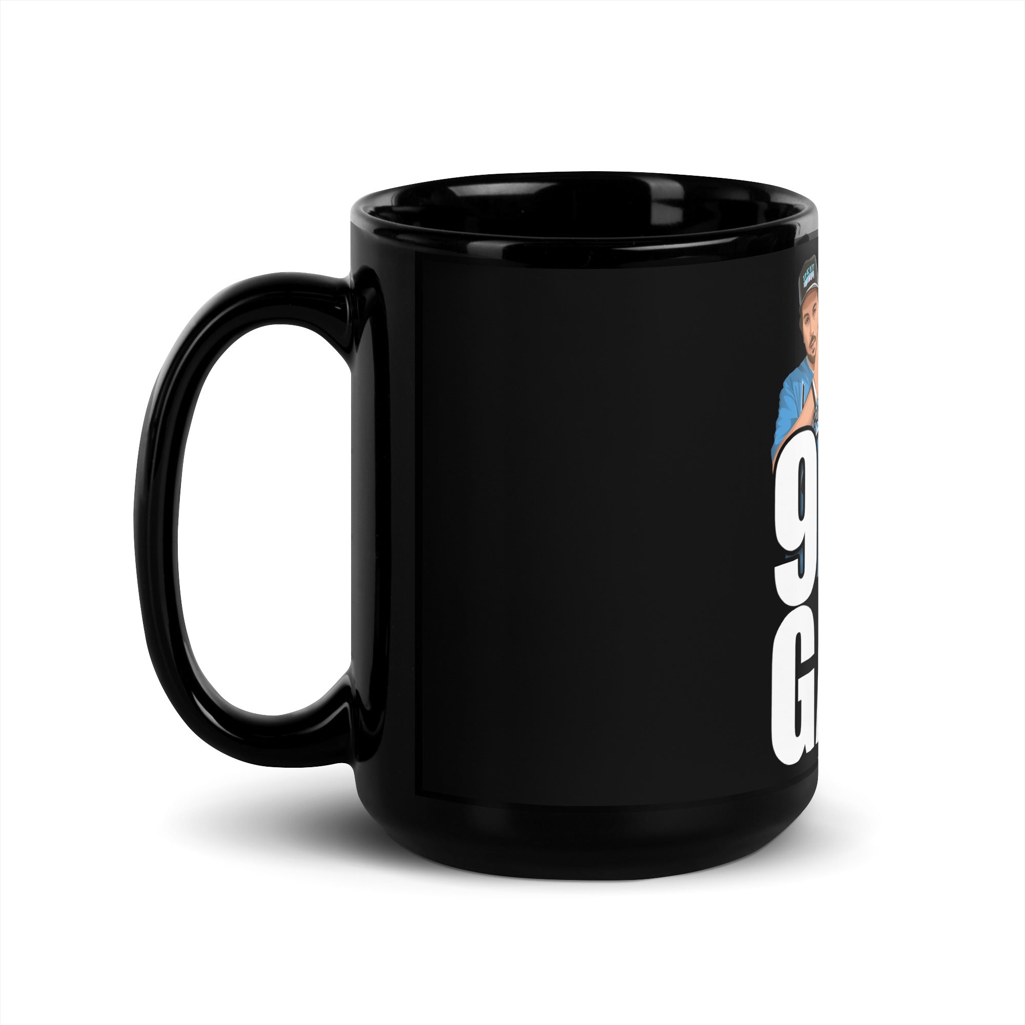 9AM GANG Black Glossy Mug