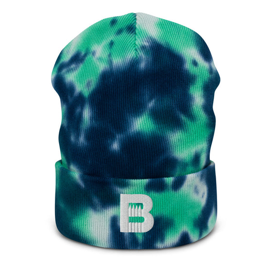 Backyard 'B' Tie-dye beanie