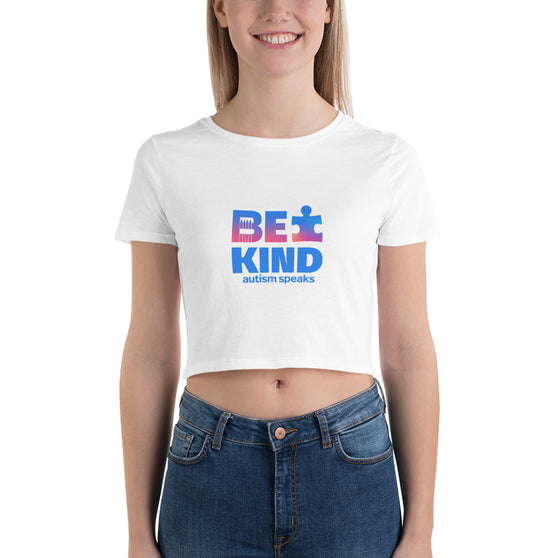 Autism Speaks Be Kind Women’s Crop Tee